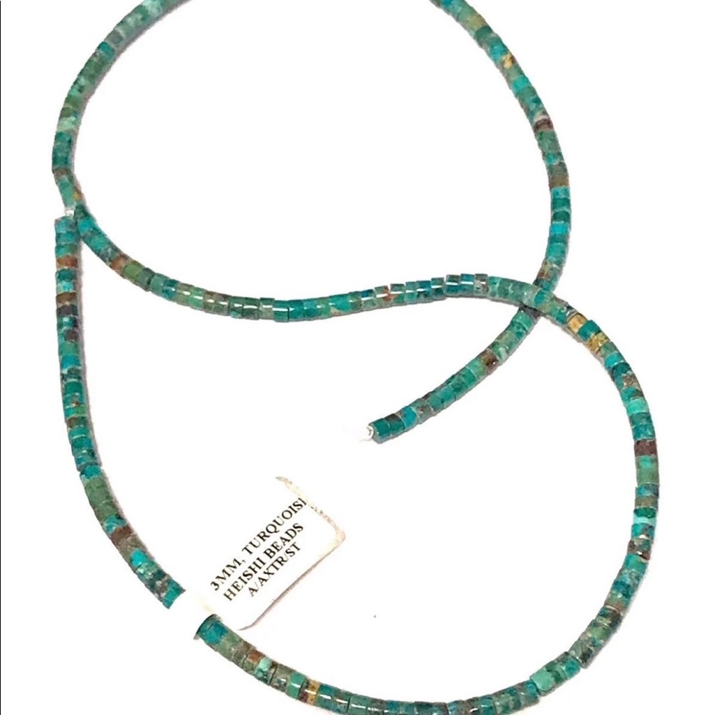 Strand Of Turquoise Heishi Beads